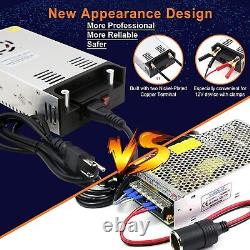 110V-120V / 220V-240V to 12VDC 600W 50 Amp Output Power Supply