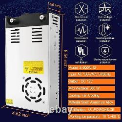 110V-120V / 220V-240V to 12VDC 600W 50 Amp Output Power Supply