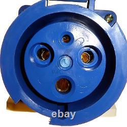 125Amp 3 Pin Waterproof Socket upto IP67 240V Power Supply Wall Mounted Marquee