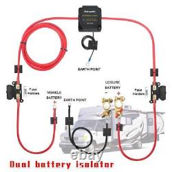 12v 140 Amp Smart Power Supply Double Battery Isolator Lead T4 T5 Camper Split