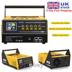 220V Programming DC Power Supply Battery Charger & Vehicle Jump Starter 3 IN 1