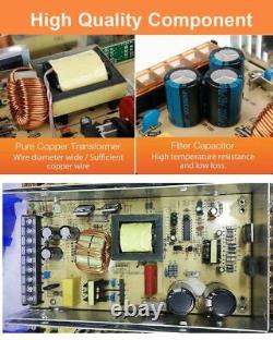 600W Adapter Transformer Switch AC 110V / 220V to DC 12V 50amp Switch Converter