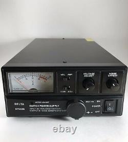 60 Amp 12v DELTA DPS60M AC/DC Power Supply with Volt AMP Meter Ham CB Radio