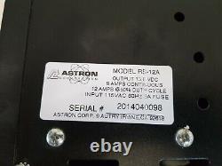 ASTRON RS-12A Power Supply 3 Amp 115VAC 300 Watts 13.8 VDC with AC Cord
