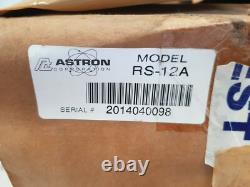 ASTRON RS-12A Power Supply 3 Amp 115VAC 300 Watts 13.8 VDC with AC Cord