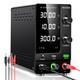 Adjustable Dc Bench Power Supply 30v 10a With Usb Port, Precision Control Knobs