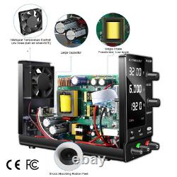 Adjustable DC Bench Power Supply 30V 10A with USB Port, Precision Control Knobs