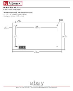 Altronix Power Supply Charger Single Fused Output 24VDC Board AL1024ULXB2 10Amp