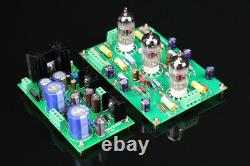 Assembled 12AX7 E834 RIAA MM Tube phono stage amp + Power supply board L5-36