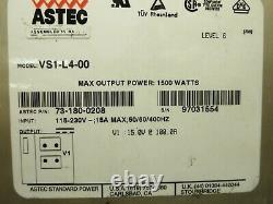 Astec, VS1-L4-00 (73-180-0208CE), DC Power Supply, 15 VDC, 100 AMP