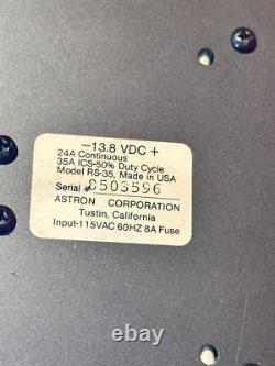 Astron RS-35M Power Supply Metered 13.8V 35 Amp Power Supply