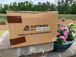 Astron RS-50M 12 Volt DC 50 Amp Power Supply With Power Cord & Astron Box