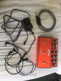 Atomic AmpliFIRE Amp Sim And Multi-FX Pedal, lead and multi pedal power supply