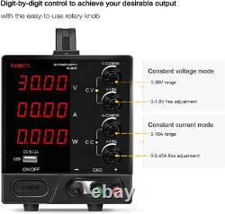 Authentic kaiweets DC Power Supply Variable, 4 digital LCD display (0-30V/0-10A)