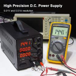 Authentic kaiweets DC Power Supply Variable, 4 digital LCD display (0-30V/0-10A)