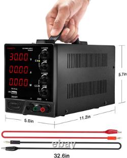 Authentic kaiweets DC Power Supply Variable, 4 digital LCD display (0-30V/0-10A)