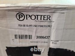 Brand New Potter Psn-106 10 Amp 6 Circuit Power Supply Nac Panel In Original Box