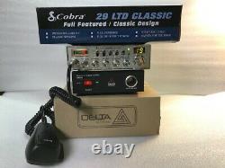 COBRA 29 LTD CLASSIC CB RADIO PACKAGE PEAKED/TUNED With DPS10 10 AMP POWER SUPPLY