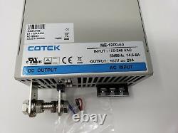 COTEK ME-1200-60 AC to DC Power Supply 60V 20 Amp 1200W