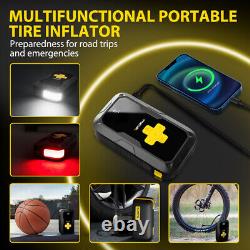 Car Starting Power Supply Inflatable Pump 4-In-1 Portable Jump Starter 11200MAH