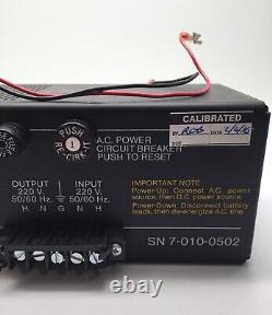 Chemetron 7-010-0502 Fire Systems Power Supply Charger 4 Amp