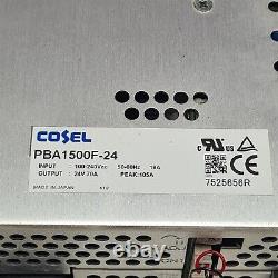 Cosel PBA1500F-24 Enclosed Power Supply 24 Volts 70 Amps Peak 105 amps