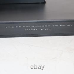 Crestron 3 Channel 80W Amp QMI-AMP3X80SR with Power Supply CNPWSI-75 & Rack Mount