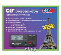 Crt Sps30e-usb 30 Amp Power Supply Cb Ham Psu