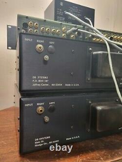 DB Systems DB-1 preamp, Tone Control, DB-2 Power Supply, and DB-6A and DB-6M amps