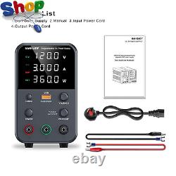 DC Power Supply (0 120V, 0 3A) Adjustable, Switching Power Supply