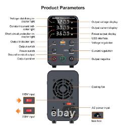 DC Power Supply (0-120V, 0-3A) Adjustable, Switching Power Supply, Mini High Prec