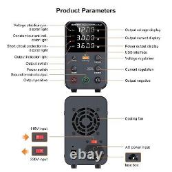 DC Power Supply (0-120V, 0-3A) Adjustable, Switching Power Supply, Mini High Prec
