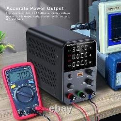 DC Power Supply (0-60V, 0-5A) Adjustable, Switching Power Supply, Mini High Preci