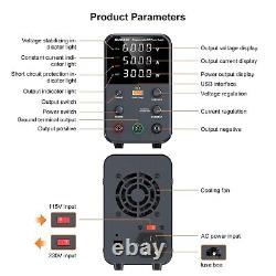 DC Power Supply (0-60V, 0-5A) Adjustable, Switching Power Supply, Mini High Preci