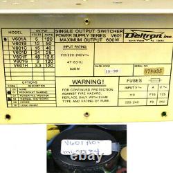 Deltron V601A05 5VDC 120 AMP 600W Power Supply V601 Series Type V601A Single Out