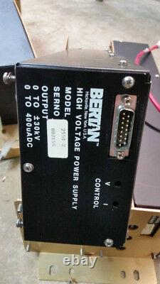Dual Bertan 2554-2 High Voltage Power Supplies with Custom Chassis 30kV 400u Amps