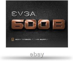 EVGA 600 B1 80+ BRONZE 600W Computer PC Power Supply PSU High AMP Rail Design