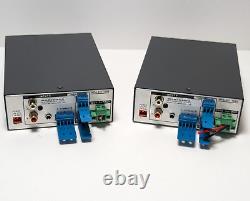 Extron Mini Power Amp MPA 601 (Job lot of 2) with Power Supply units