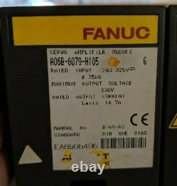 FANUC POWER SUPPLY MODULE + SPINDLE AMP MODULE + 3 AXIS SERVO AMP (see desc.)
