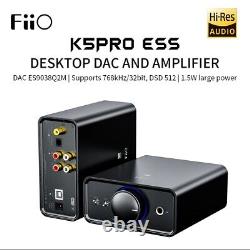 FiiO K5 Pro DAC & Amp ESS ES9038Q2M768K/32Bit and DSD decoding Deskstop DAC AMP