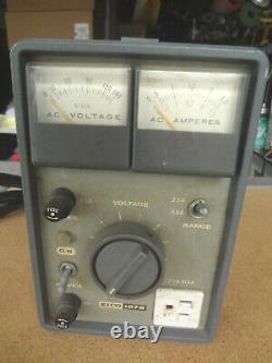 From Estate EICO 1078 Vintage Analog Variable AC Power Supply 117 VAC 8 Amp