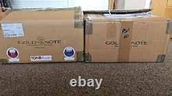 Gold Note Phono Stage pre-amplifier PH-10 and PSU-10 power supply in silver