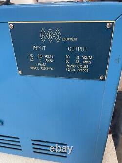 HBS DC Power Supply Model M2518FX Input AC 3 Amps/220 Volt Output DC 25 Amps