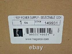 Hager 2908 Power Supply 1 Amp Selectable 12/24 New