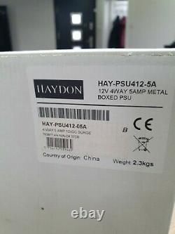 Haydon Power Supply 9way 5 Amp Metal Boxed Psu Joblots X 3