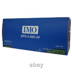 IMO Power Supply PSU 340-575AC input 24VDC Output 960 Watt 40 Amp Din Rail Mtg