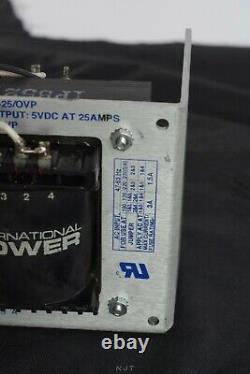 INTERNATIONAL Power IF5-25/OVP 5VDC 25AMP Power Supply