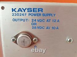 Kayser 23024F Power Supply 24 VDC 12 Amp