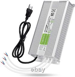 LEDMO IP67 Power Supply 300 Watts DC12V 25A AC/DC Driver Transformer Adapter Low