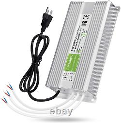 LEDMO IP67 Power Supply 300 Watts DC12V 25A AC/DC Driver Transformer Adapter Low